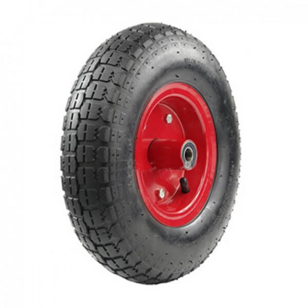 Wheel for a wheel barrow gum 4.00 x 6, ф16 without suspension