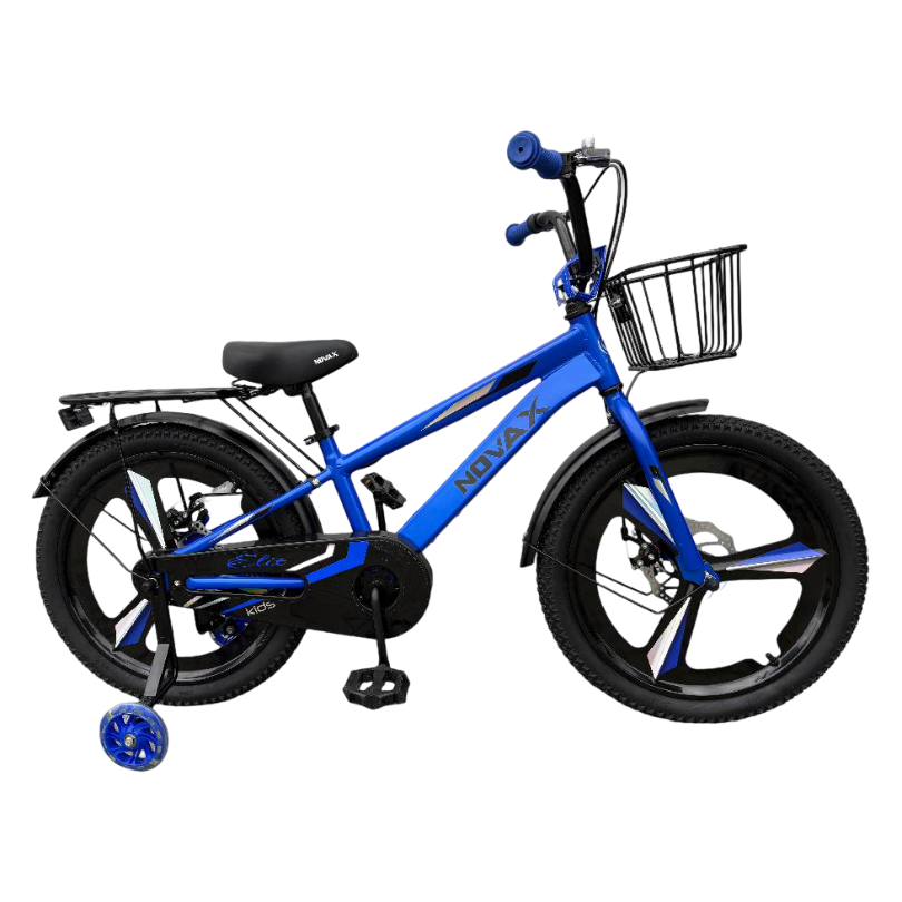 Велосипед 20″ Aluminium Титан 2 Диска + Кошик Синій (85% збірка)